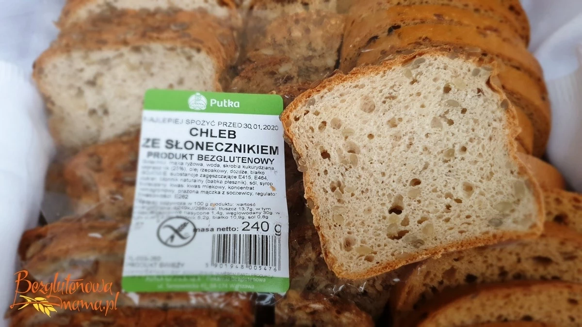 chleb bezglutenowy dla dziecka putka bez glutenu