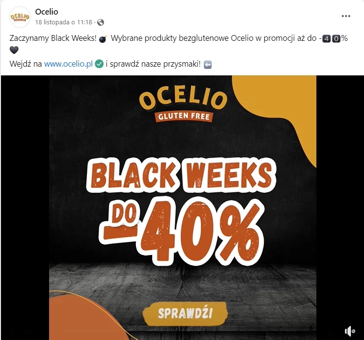 Marka Ocelio - nawet 40% taniej w Black Week 2022