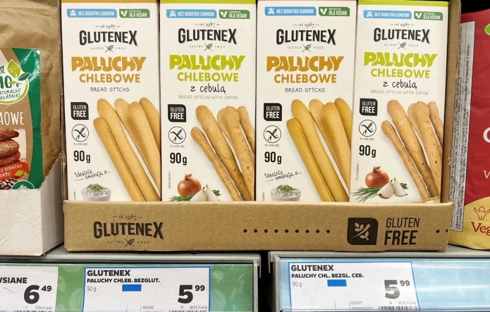 paluchy chlebowe grissini Glutenex