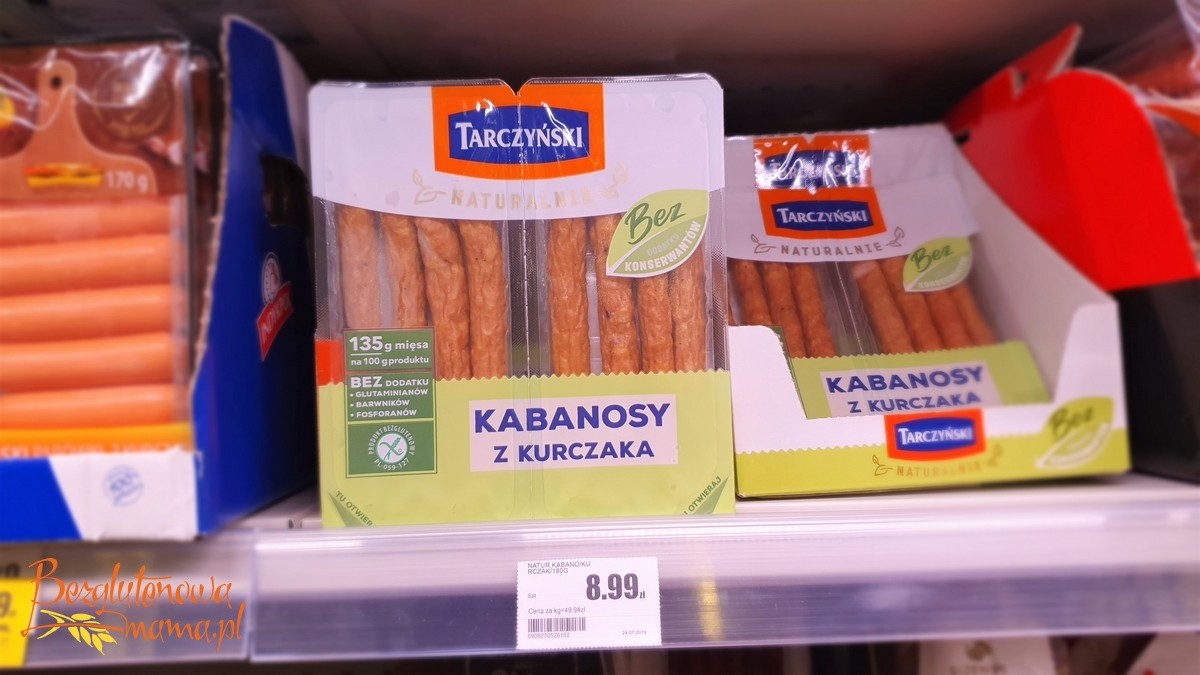 Nowe kabanosy bezglutenowe Tarczyński Naturalnie! 100 mięsa