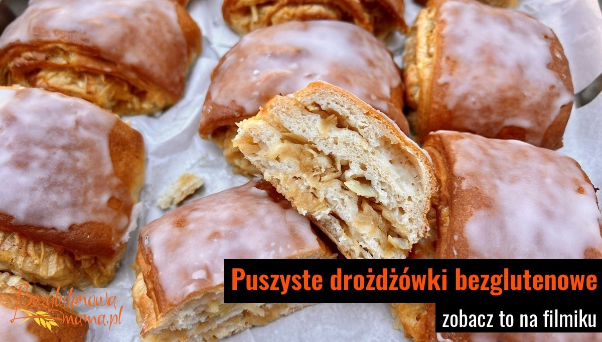 Jak upiec puszyste drożdżówki bezglutenowe z owocami? video