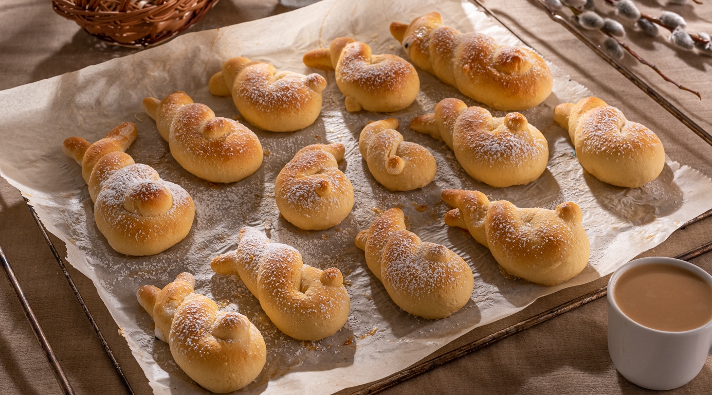 Jak ulepić bezglutenowe zajączki drożdżowe na Wielkanoc?