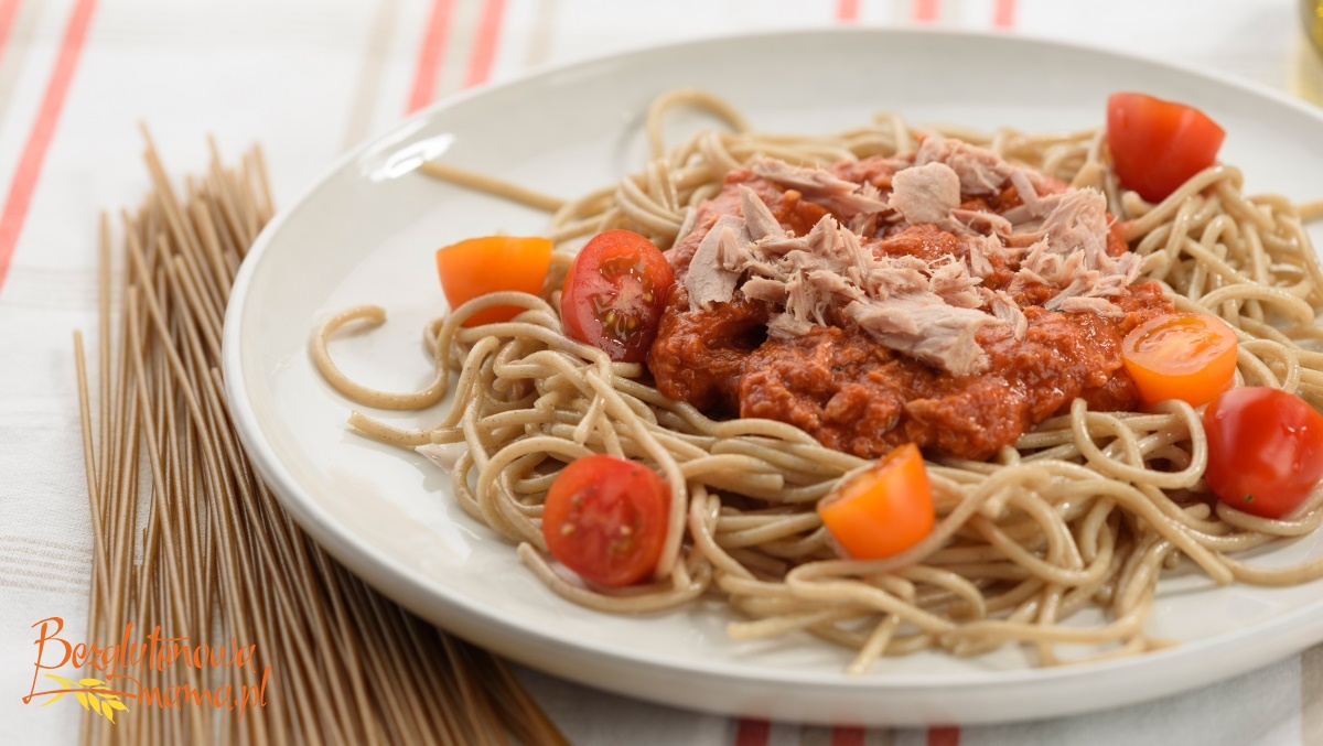 Morskie spaghetti bez glutenu Bezglutenowa mama