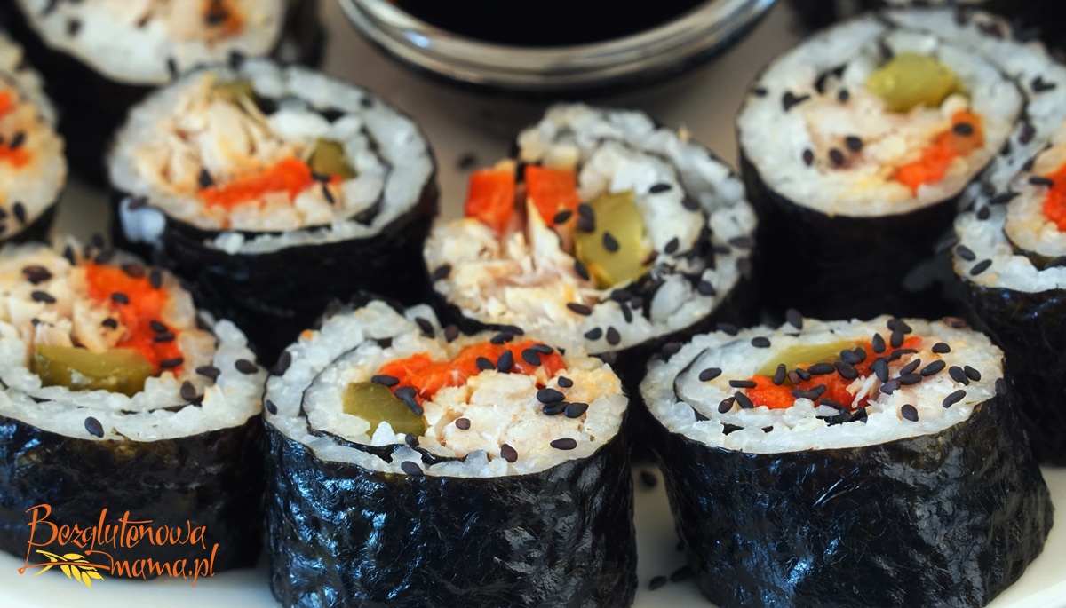 Bezglutenowe sushi Bezglutenowa mama