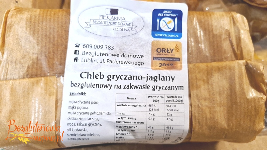 Chleb bezglutenowy z Lublina