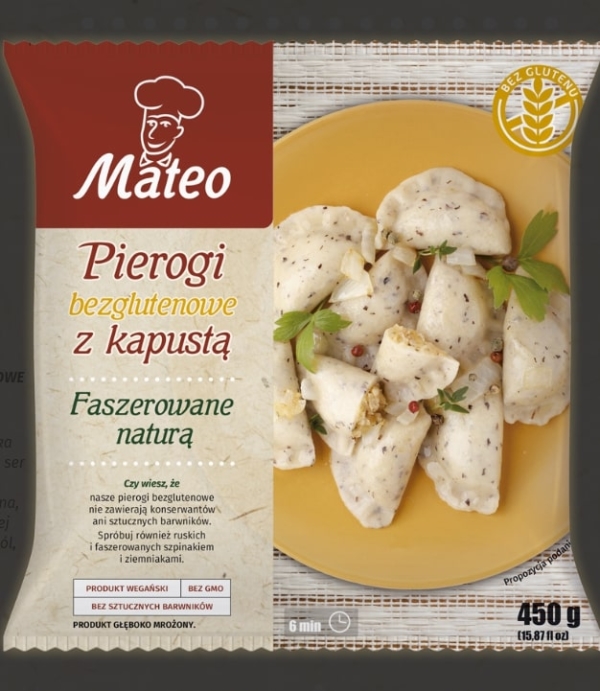 Mateo jedyne w Europie mrożone pierogi bezglutenowe marketach